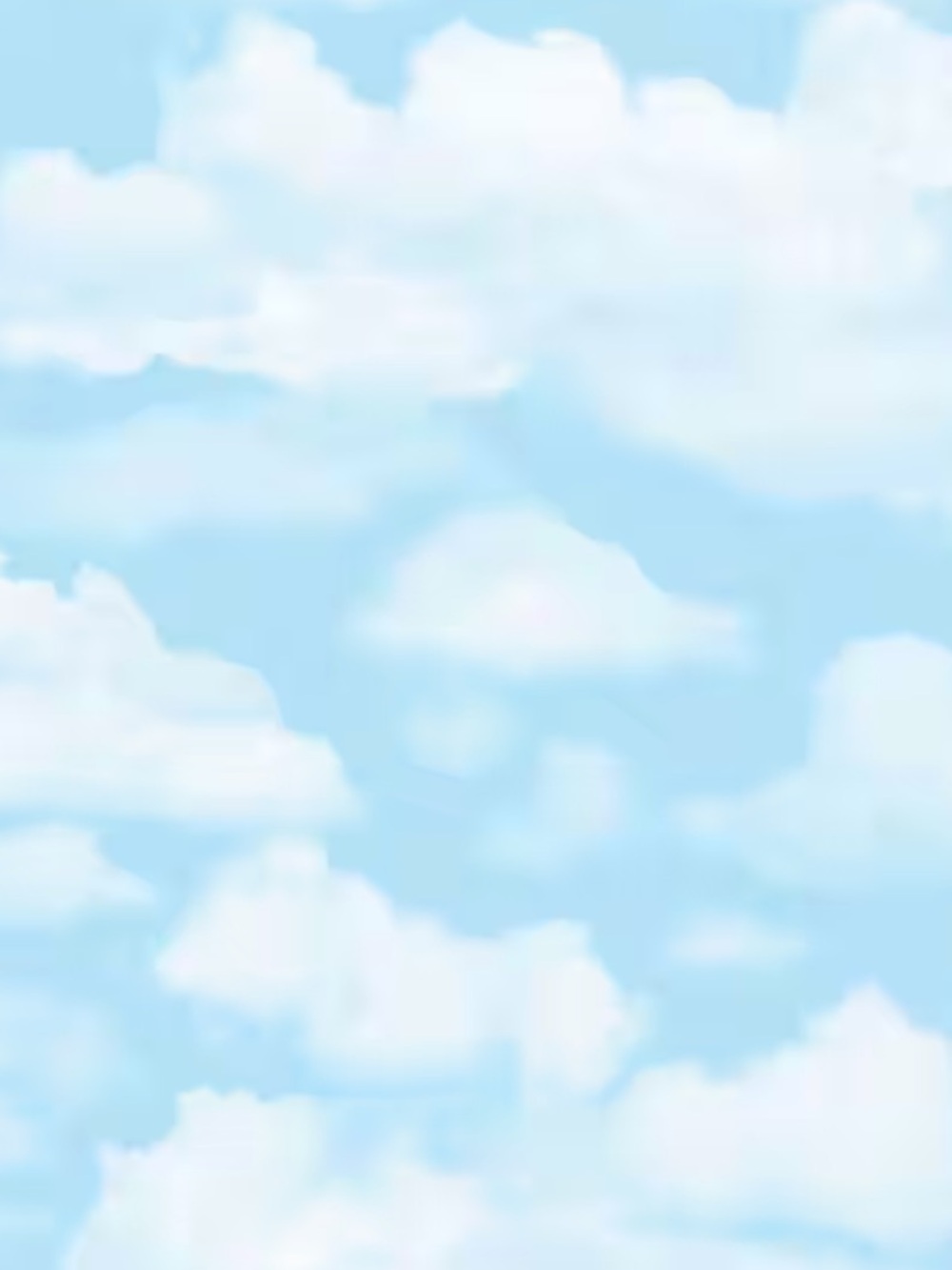 Blue and White Cloud 9 Wallpaper by Graham & Brown, 56 sq ft